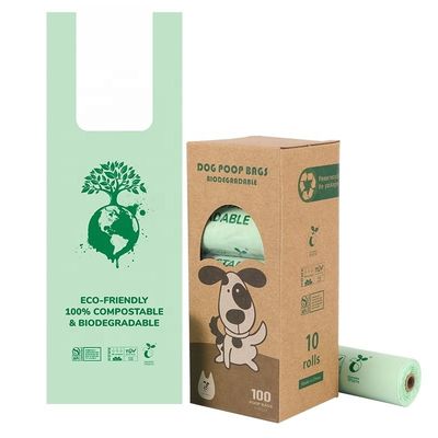 PBAT PLA Corn Starch Vest Style Bag для компостируемого мусора в асептической среде