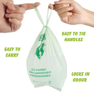 PBAT PLA Corn Starch Vest Style Bag для компостируемого мусора в асептической среде