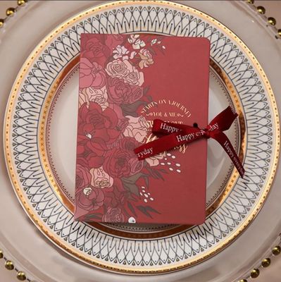 Приемлемый логотип клиента Картонная свадебная конфета упаковка для красивых цветов