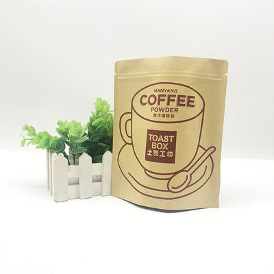 Самостоятельный пакет Kraft Paper Tea Coffee Shop Специальность Zipper Dried Fruit Продовольственная упаковка