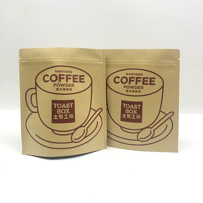 Самостоятельный пакет Kraft Paper Tea Coffee Shop Специальность Zipper Dried Fruit Продовольственная упаковка