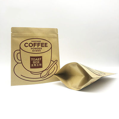 Самостоятельный пакет Kraft Paper Tea Coffee Shop Специальность Zipper Dried Fruit Продовольственная упаковка