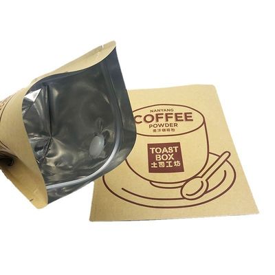 Самостоятельный пакет Kraft Paper Tea Coffee Shop Специальность Zipper Dried Fruit Продовольственная упаковка