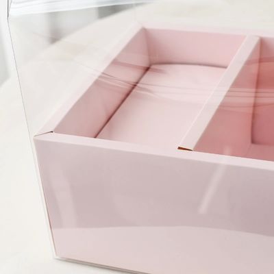 DIY Прозрачные цветочные коробки для тортов из ПВХ Свадьба Рождество Подарок на день рождения