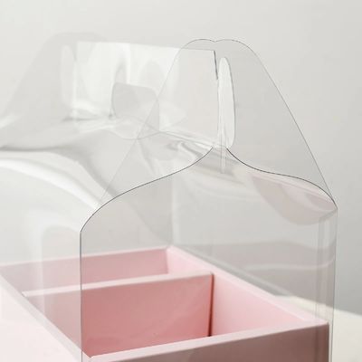 DIY Прозрачные цветочные коробки для тортов из ПВХ Свадьба Рождество Подарок на день рождения