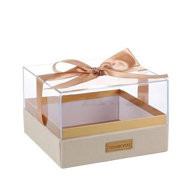 Бумажная подарочная коробка для свечей Custom Logo Luxury Transparent Acrylic Storage Box