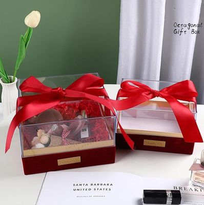 Бумажная подарочная коробка для свечей Custom Logo Luxury Transparent Acrylic Storage Box