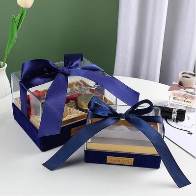 Бумажная подарочная коробка для свечей Custom Logo Luxury Transparent Acrylic Storage Box
