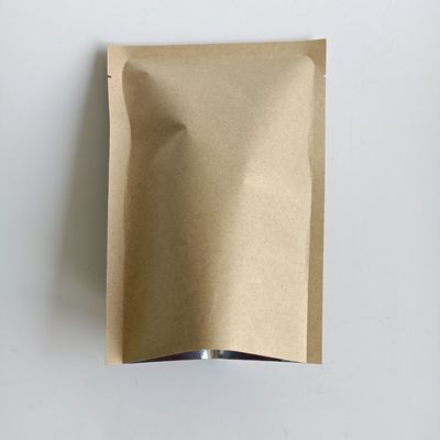 0.14 мм толщины экологически чистый бумажный пакет Kraft с алюминиевой фольгой и гравировкой
