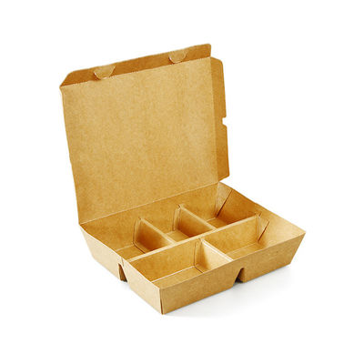 Персонализированная упаковка для закусок Kraft Paper Fast Food Packaging Boxes одноразовые 5 S