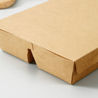 Персонализированная упаковка для закусок Kraft Paper Fast Food Packaging Boxes одноразовые 5 S