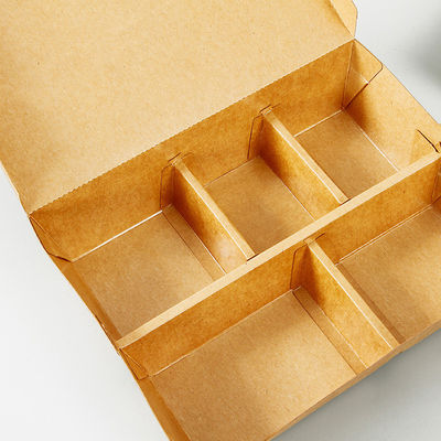 Персонализированная упаковка для закусок Kraft Paper Fast Food Packaging Boxes одноразовые 5 S