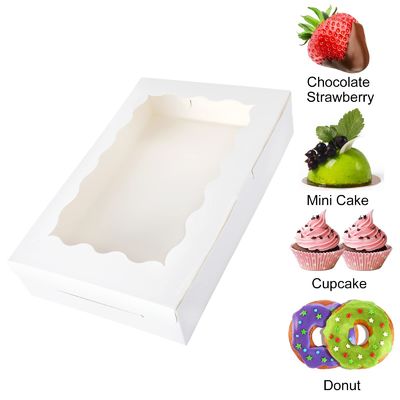 Специфические требования клиентов Удовлетворены 12x12x12 Custom Size Cupcake Box с прозрачными окнами