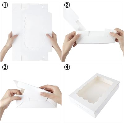 Специфические требования клиентов Удовлетворены 12x12x12 Custom Size Cupcake Box с прозрачными окнами