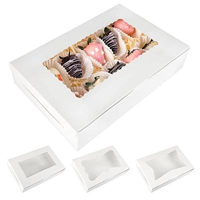 Специфические требования клиентов Удовлетворены 12x12x12 Custom Size Cupcake Box с прозрачными окнами