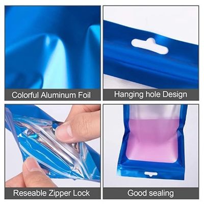 Заказный логотип Case Opp Clear Packaging Ламинированные пластиковые пакеты Перезамыкаемые пакеты для косметики